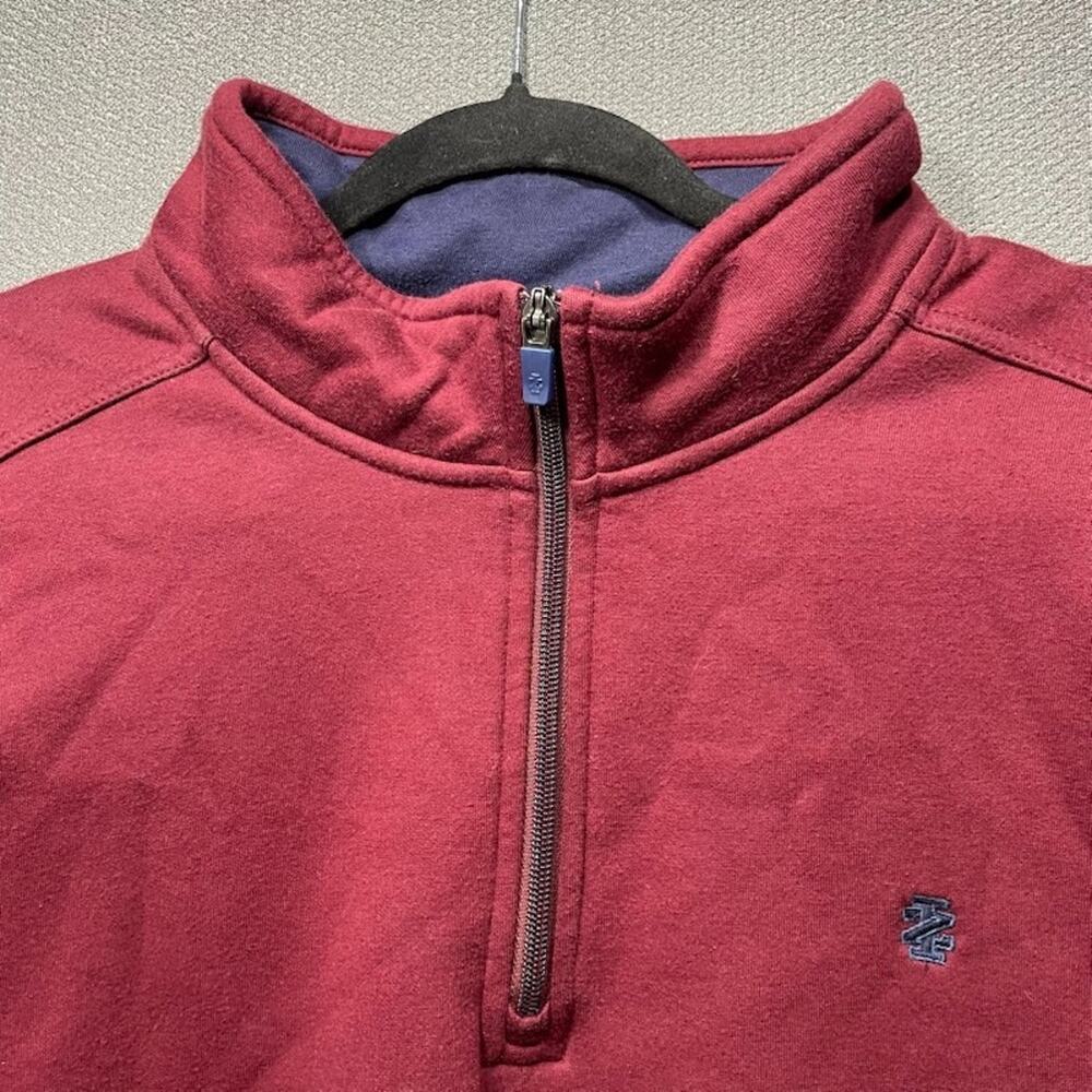 Izod 1/4 Quarter Zip Fleece Mens 2XL Tall Advantage Performance Preppy Golf - Picture 2 of 13